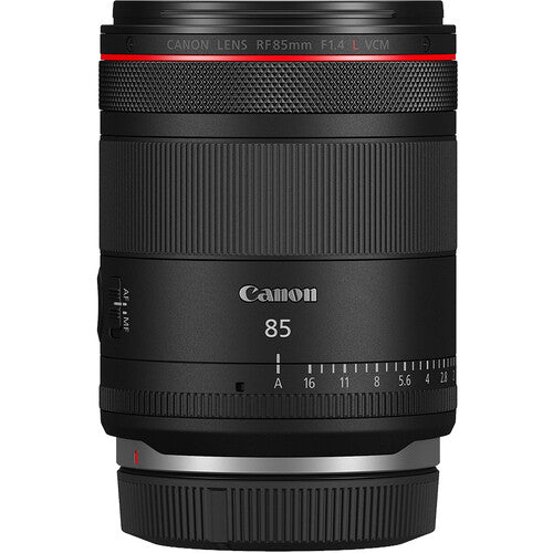 Canon RF 85mm f1.4 L VCM Lente Full-Frame con Anillo de Apertura Manual
