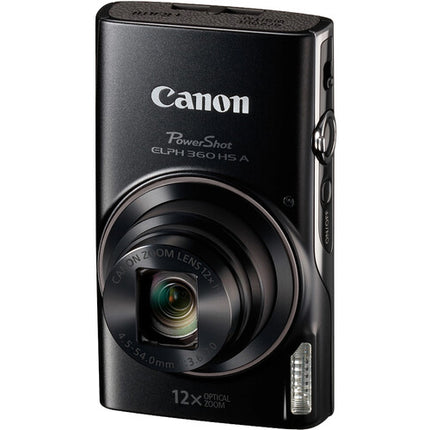 Canon PowerShot ELPH 360 Cámara Compacta 20.2MP Zoom 12x Kit Accesorios