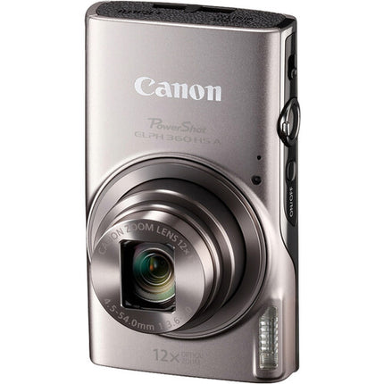 Canon PowerShot ELPH 360 HS Cámara Digital 20.2MP Zoom 12x con Bolsa y Tarjeta 128GB
