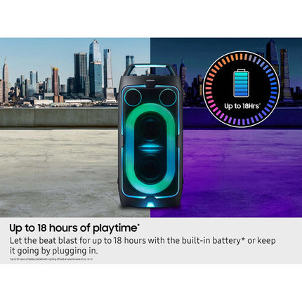 Samsung MX-ST50F Altavoz Torre Fiesta 240W 18 Horas Batería IPX4