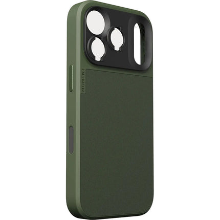 Funda Moment para cámara iPhone 17 Pro Olive con protección AirFlex y SmartAlign