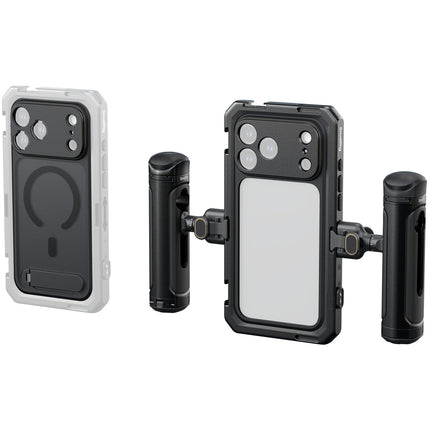SmallRig Kit Dual de Mano para iPhone 17 Pro con Mango Rotativo inalámbrico