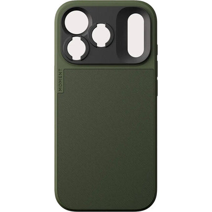 Funda Moment para cámara iPhone 17 Pro Olive con protección AirFlex y SmartAlign