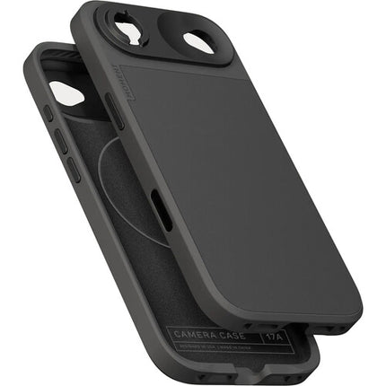 Funda de cámara Moment para iPhone 17 Air negra con protección AirFlex y montaje SmartAlign