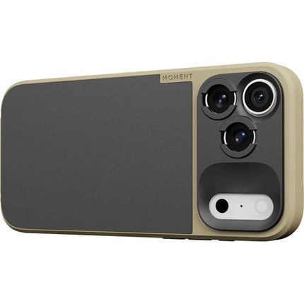 Funda Moment para iPhone 17 Pro Max Protección AirFlex Montura SmartAlign Tan
