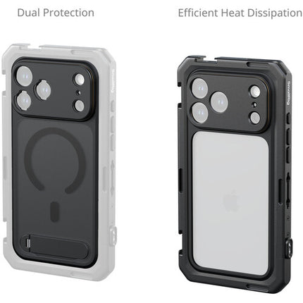 SmallRig Mobile Video Cage para iPhone 17 Pro Max con Bumper TPU y Montura 17mm