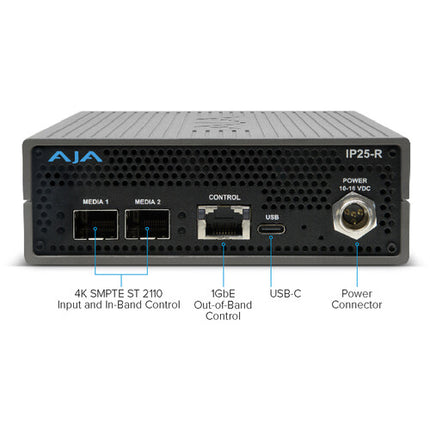 AJA IP25-R Convertidor SMPTE ST 2110 a 12G-SDI HDMI 4K60 HDR Passthrough