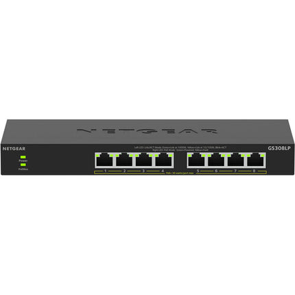 Netgear GS308LP Switch 8 Puertos Gigabit Ethernet 16 Gb/s No Gestionado PoE+