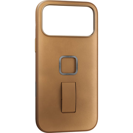 Peak Design Clarino Funda para iPhone 17 Pro Max Loop en Tan con Bumper de Goma