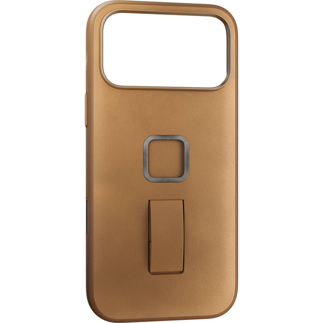Peak Design Clarino Funda para iPhone 17 Pro Max Loop en Tan con Bumper de Goma