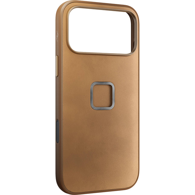 Peak Design Funda Everyday para iPhone 17 Pro Max Tan Piel Vegana Durable