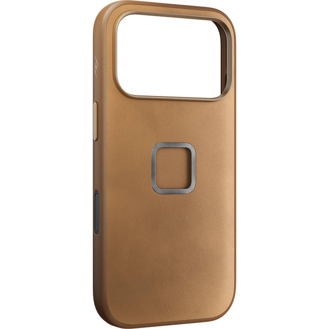 Peak Design Funda para iPhone 17 Pro Tan Compatible MagSafe Nylon Durable
