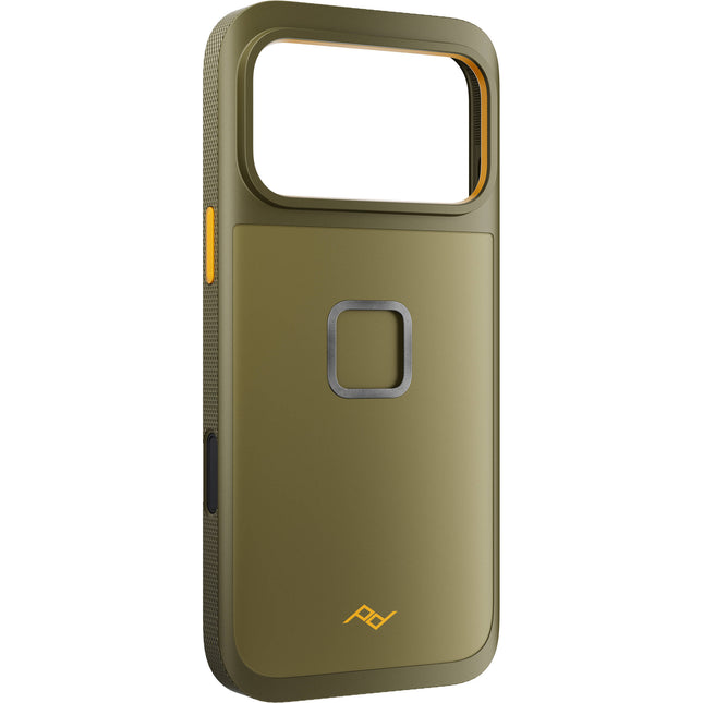 Peak Design Mobile GNAR Funda para iPhone 17 Pro Max Verde con Bumper y Conector SlimLink