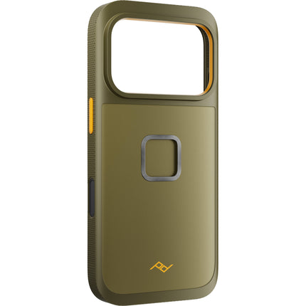 Funda Peak Design Mobile GNAR para iPhone 17 Pro Verde Kelp con Conector SlimLink Magnético