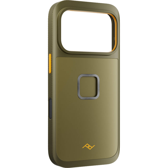 Funda Peak Design Mobile GNAR para iPhone 17 Pro Verde Kelp con Conector SlimLink Magnético