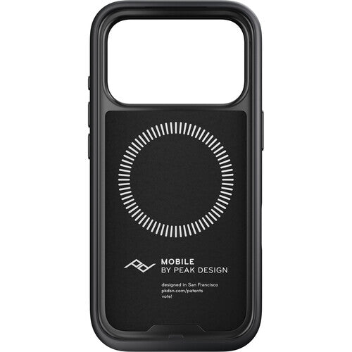 Peak Design Everyday Case para iPhone 17 Pro negro carcasa duradera con botones de aluminio