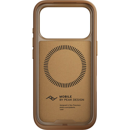 Peak Design Funda para iPhone 17 Pro Tan Compatible MagSafe Nylon Durable