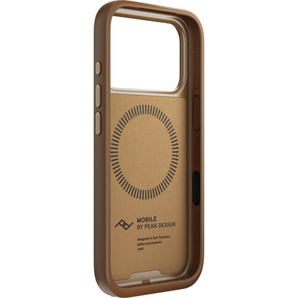 Peak Design Funda para iPhone 17 Pro Tan Compatible MagSafe Nylon Durable