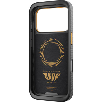 Peak Design Mobile GNAR Funda para iPhone 17 Pro Negra Conector SlimLink Magnético