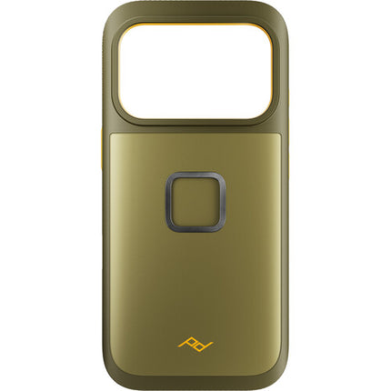 Funda Peak Design Mobile GNAR para iPhone 17 Pro Verde Kelp con Conector SlimLink Magnético
