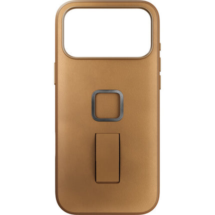 Peak Design Clarino Funda para iPhone 17 Pro Max Loop en Tan con Bumper de Goma