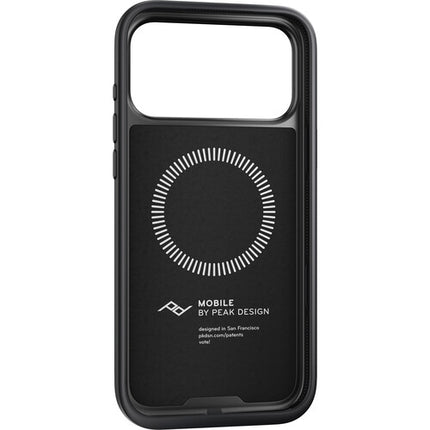 Funda Peak Design Everyday para iPhone 17 Pro Max Negra con Acabado Vegano y Protección Durable