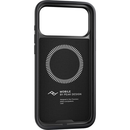 Funda Peak Design Everyday para iPhone 17 Pro Max Negra con Acabado Vegano y Protección Durable