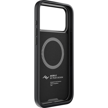 Funda Peak Design Everyday para iPhone 17 Pro Max Negra con Acabado Vegano y Protección Durable