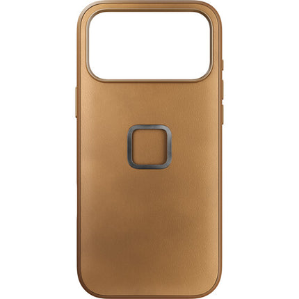 Peak Design Funda Everyday para iPhone 17 Pro Max Tan Piel Vegana Durable