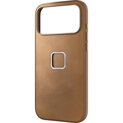 Peak Design Funda Everyday para iPhone 17 Pro Max Tan Piel Vegana Durable