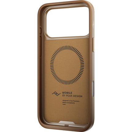 Peak Design Funda Everyday para iPhone 17 Pro Max Tan Piel Vegana Durable