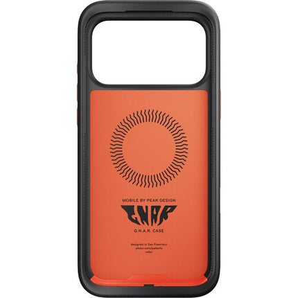 Peak Design Mobile GNAR Funda para iPhone 17 Pro Max Conector SlimLink magnético Anillos para correas