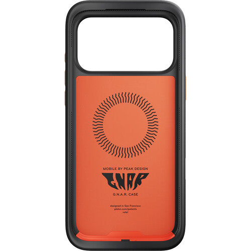 Peak Design Mobile GNAR Funda para iPhone 17 Pro Max Conector SlimLink magnético Anillos para correas
