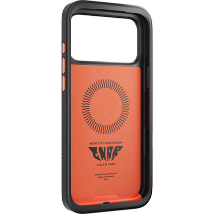Peak Design Mobile GNAR Funda para iPhone 17 Pro Max Conector SlimLink magnético Anillos para correas