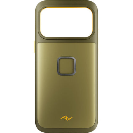 Peak Design Mobile GNAR Funda para iPhone 17 Pro Max Verde con Bumper y Conector SlimLink