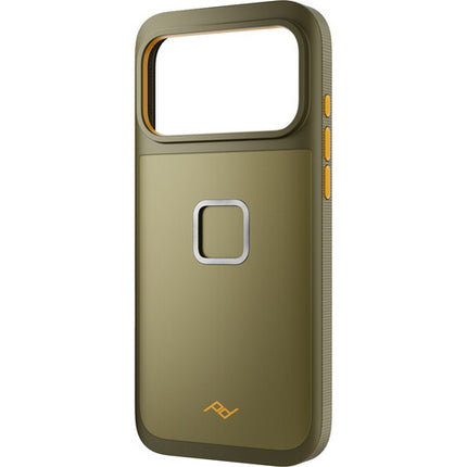 Peak Design Mobile GNAR Funda para iPhone 17 Pro Max Verde con Bumper y Conector SlimLink