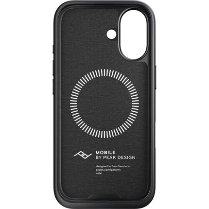 Peak Design Funda Everyday para iPhone 17 Charcoal con Borde de Goma y Botones de Aluminio