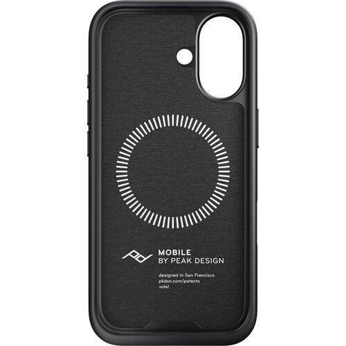 Peak Design Funda Everyday para iPhone 17 Charcoal con Borde de Goma y Botones de Aluminio