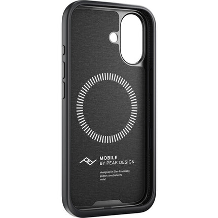 Peak Design Funda Everyday para iPhone 17 Charcoal con Borde de Goma y Botones de Aluminio