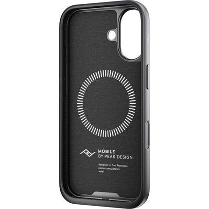 Peak Design Funda Everyday para iPhone 17 Charcoal con Borde de Goma y Botones de Aluminio