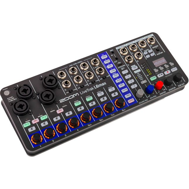 Zoom LiveTrak L6max Mezclador y Grabadora Portátil 12 Canales 14 Pistas 2TB