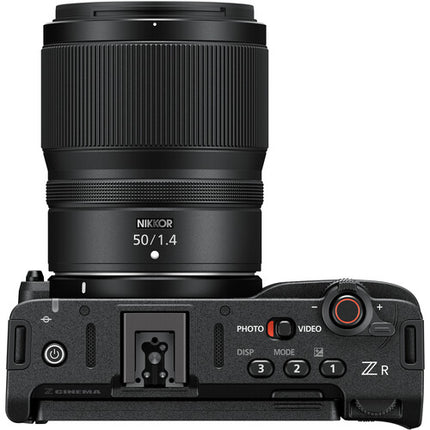 Nikon ZR cámara de cine Full-Frame 6K con lente NIKKOR Z 50mm f1.4