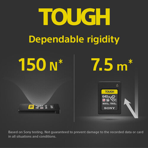 Sony 480GB CFexpress 4.0 Tipo A Tarjeta de Memoria TOUGH 1800 MB/s Lectura 1700 MB/s Escritura