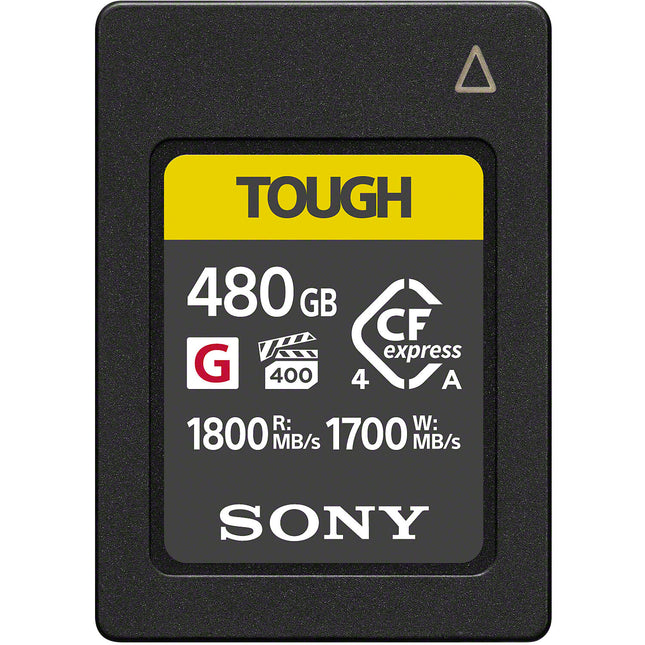 Sony 480GB CFexpress 4.0 Tipo A Tarjeta de Memoria TOUGH 1800 MB/s Lectura 1700 MB/s Escritura