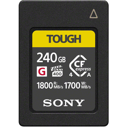 Sony 240GB CFexpress 4.0 Tipo A Tarjeta de Memoria TOUGH 1800MB/s Lectura 1700MB/s Escritura