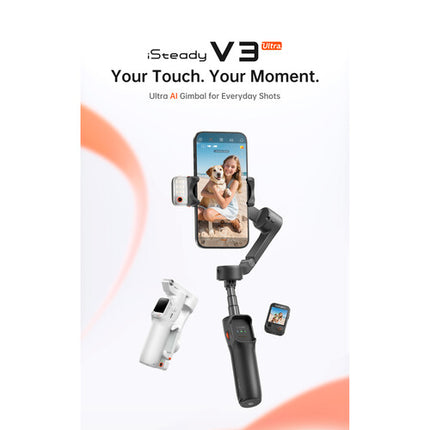 Hohem iSteady V3 Ultra Gimbal para Smartphone con Control Remoto 1.2" y Estabilización 3 Ejes
