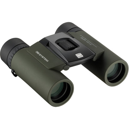 OM SYSTEM 8x25 WP II Binoculares Verdes Prismas BAK4 6.2° Ángulo de Visión