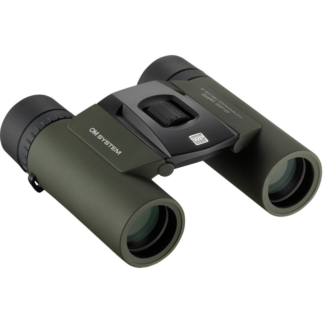 OM SYSTEM 8x25 WP II Binoculares Verdes Prismas BAK4 6.2° Ángulo de Visión