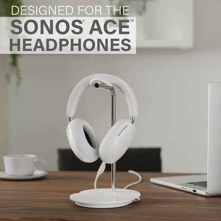 Soporte para Auriculares SANUS WSHSH1 para Sonos Ace Acero Blanco Silicona