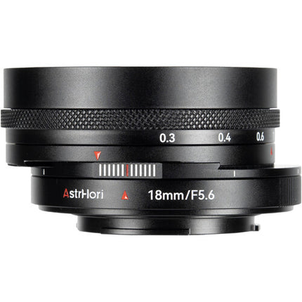 AstrHori Objetivo de Desplazamiento 18mm f5.6 para Fuji X APS-C 360° Rotación